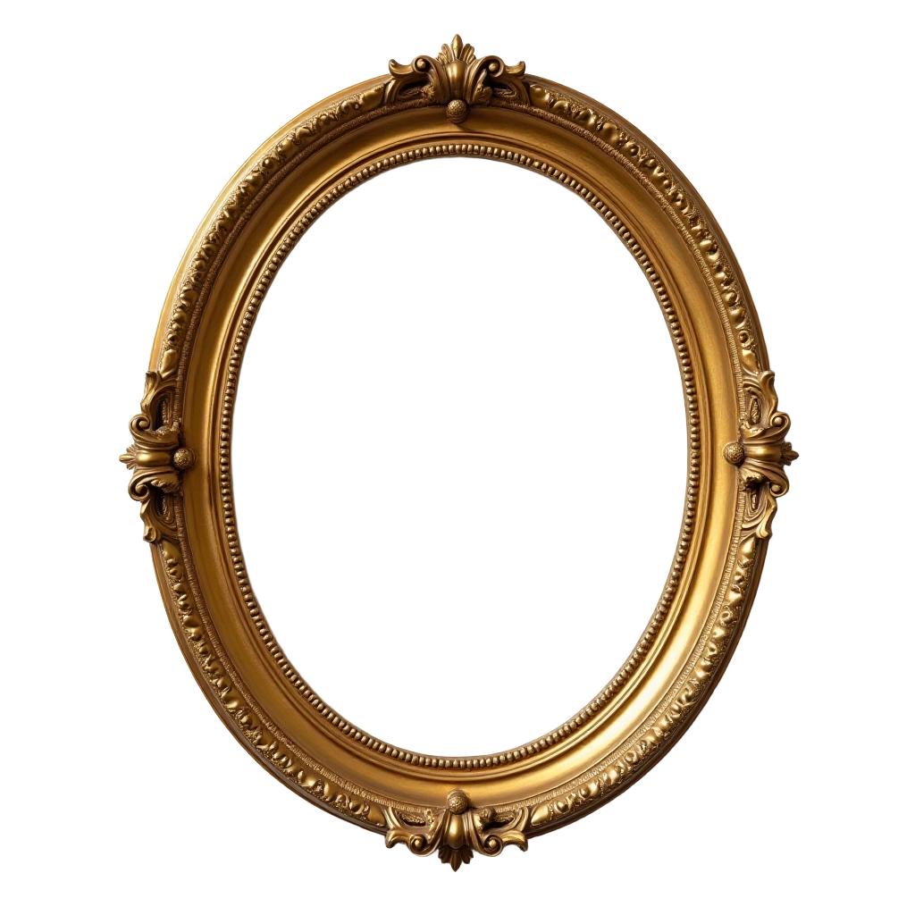 Antique Gold Oval Frame